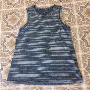 Universal thread Blue and White Stripe Tank Top XS